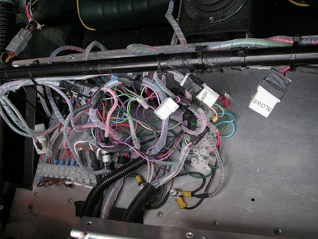 Under scuttle wiring
